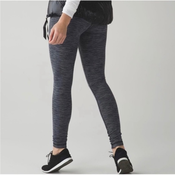 Lululemon Wunder Under Pant III in Diamond Jacquard Space Dye Black Slate - Picture 8 of 9